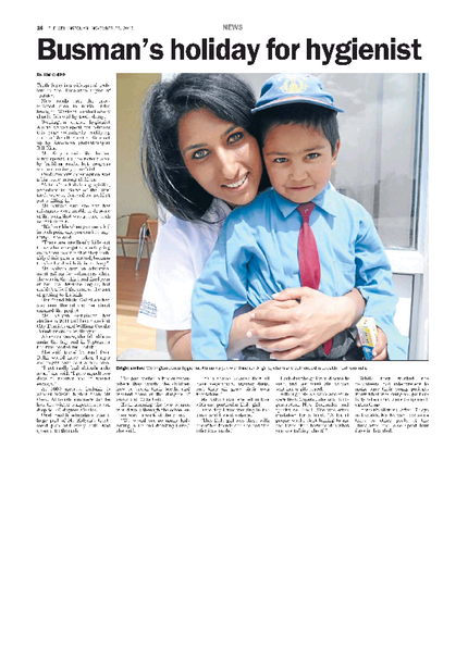 Our Hygienist in The Wellingtonian - 28 Nov 2013 - Page #16. City Dentists in the Press