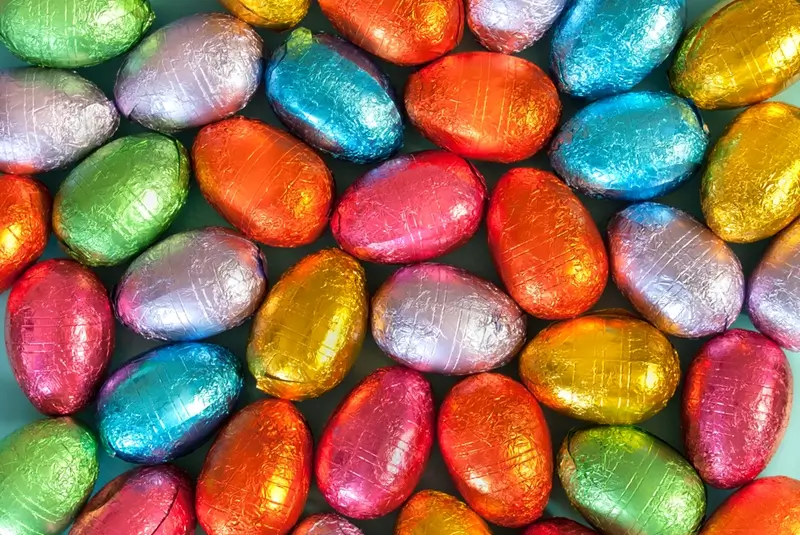 Colourful, sweet and not very healthy - Easter eggs are all your kid will be thinking about over the long weekend.