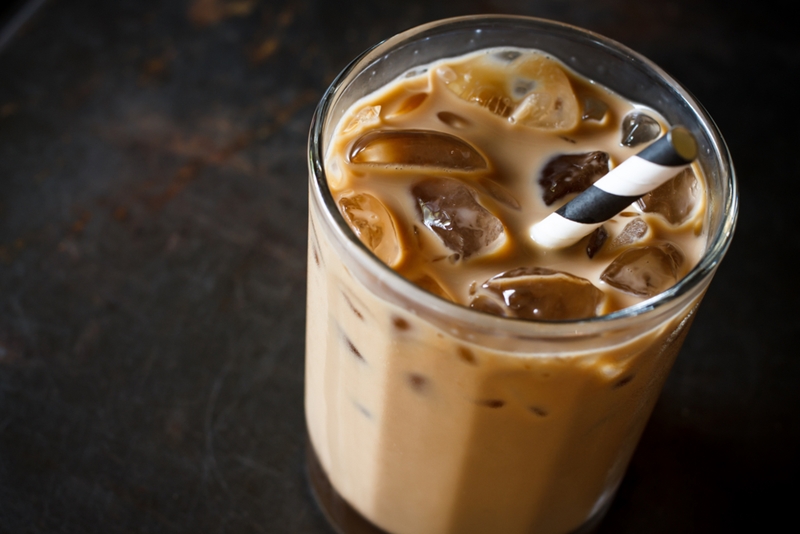 Iced coffee. 